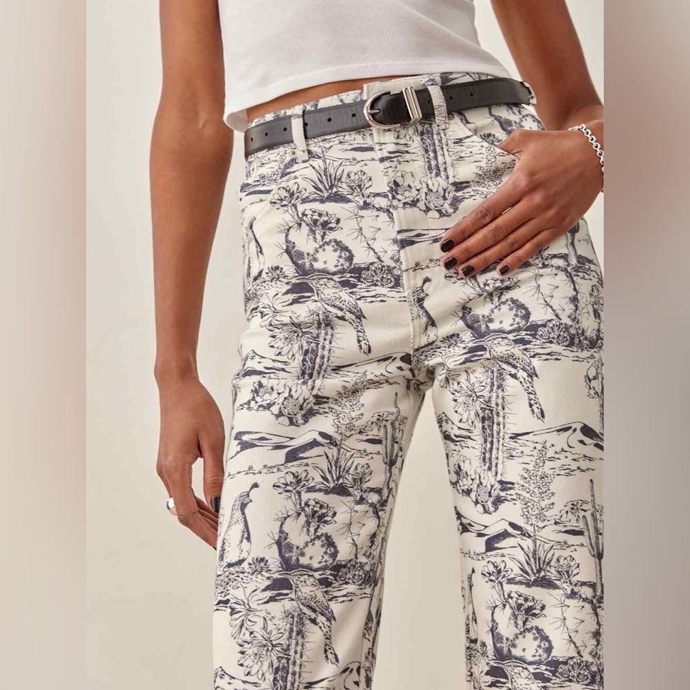 Reformation Oasis High Rise Straight Jeans Size 24 - Picture 2 of 15